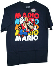 Nintendo Super Mario 3 Brothers Video Game 2017 Navy T-Shirt New NOS Mens XL