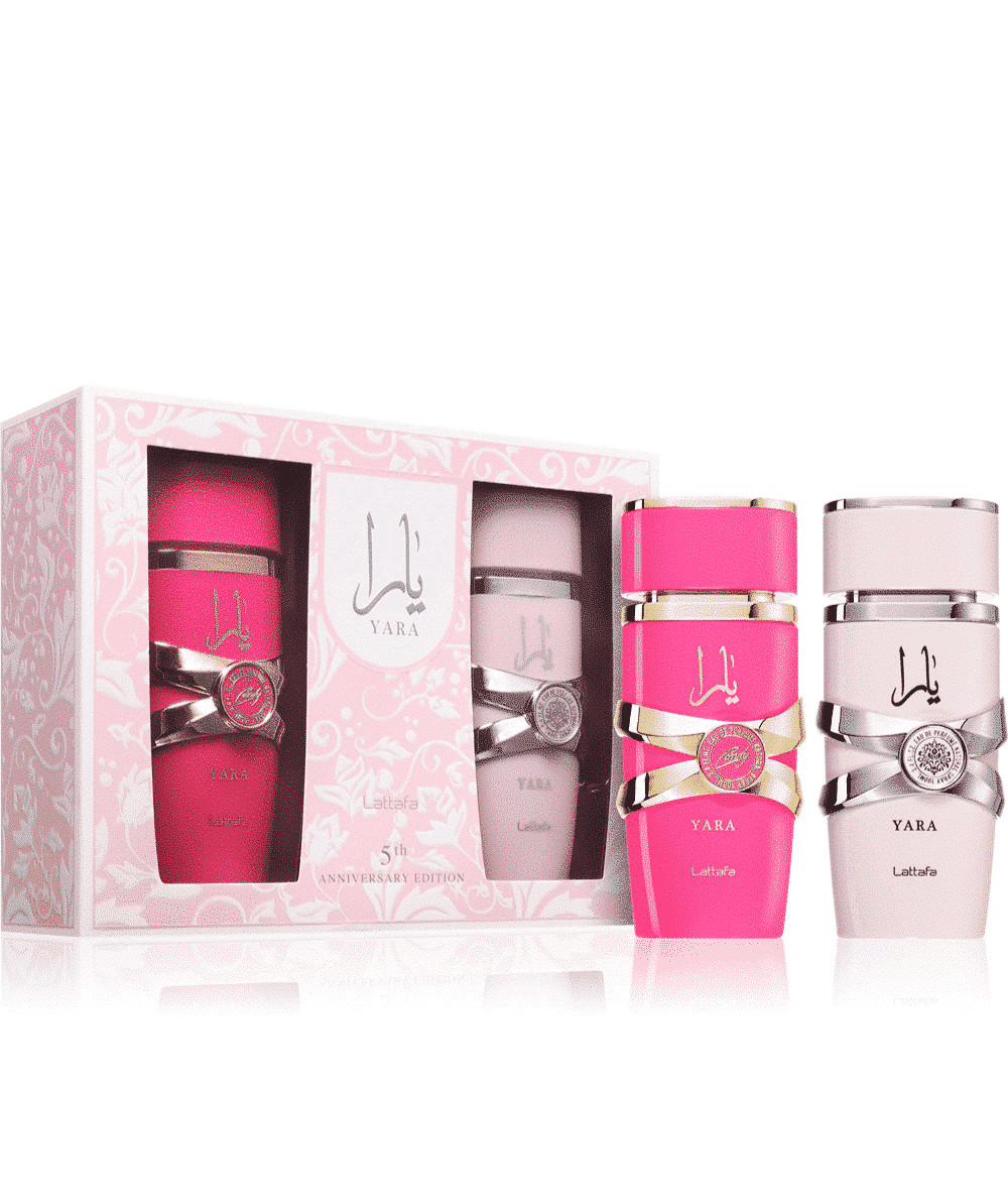 Coffret Yara 5th Anniversary Lattafa solution parfum sillage persistant sans retouche