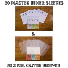 Archival Quality Vinyl Record Sleeves - 100 Pack