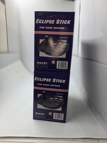 TWO NEW boxed Eclipse Programable Arcade Joy Stick Controllers for Sega Saturn