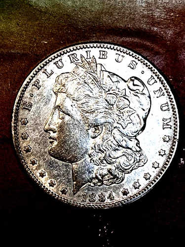 1884 S  Morgan Dollar BEAUTIFUL CH  AU VERY RARE COIN