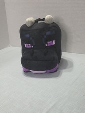 Minecraft Ender Plush Backpack, 12.5" Black New With Tags
