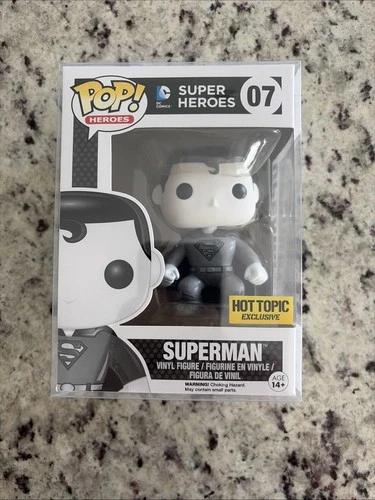 Funko Pop! Vinyl: DC Universe - Superman - (Black and White) - Hot Topic...