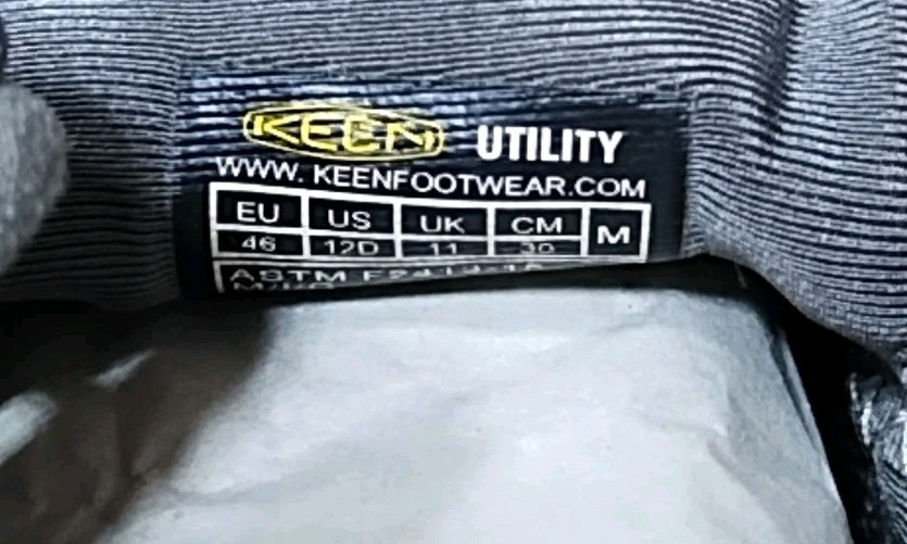 NUOVA scarpa da lavoro Keen Utility Atlanta Cool II punta in acciaio uomo taglia 12 (#B1 B7)