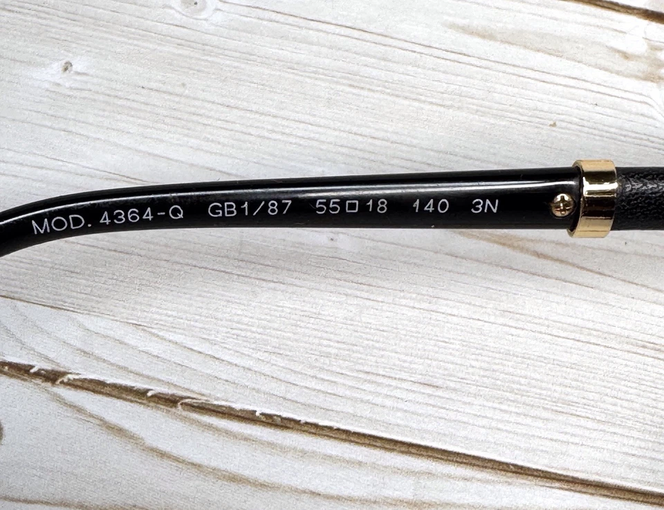 Versace Cat Eye Black Gold 4364-Q GB1/87 55-18-140 Sunglasses Pre-owned - Image 4 of 4