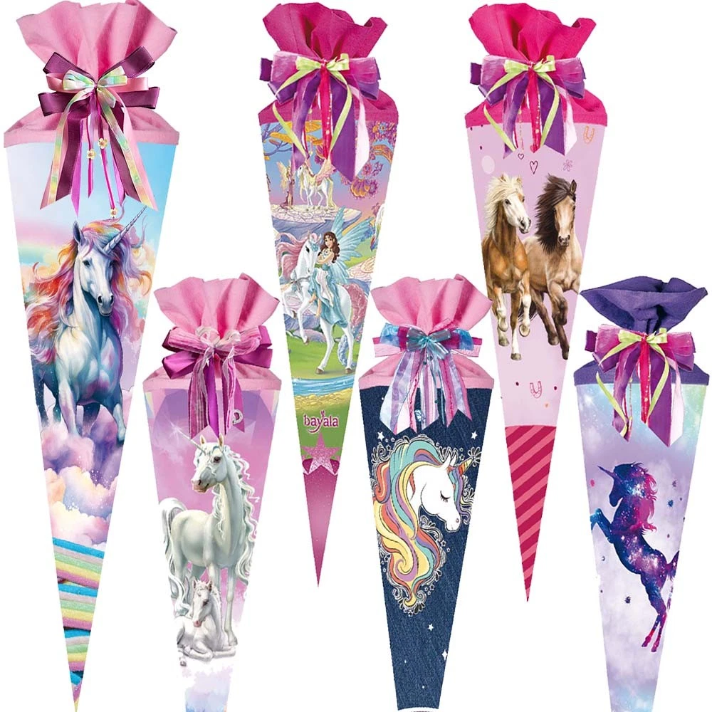 267 - Einhorn lila-türkis Schultüte Zuckertüte 267 - Einhorn lila-türkis Schultüte Zuckertüte