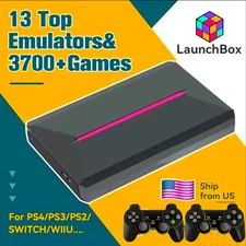 Launchbox Gaming Hard Drive Disk Retro Game Console for PS4/PS3/PS2/WiiU/Wii/N64