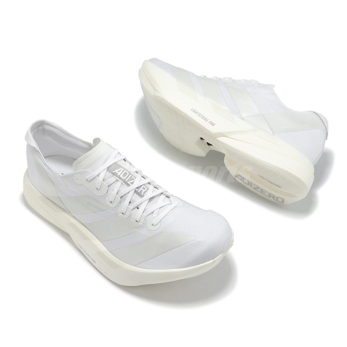 Adidas Adizero Adios Pro 4 Running Shoes White Zero Metallic Sz 11.5 JR6366 adidas Adizero Adios Pro 4 M Footwear White Zero Metallic  main image 3