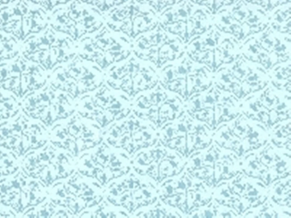 THE WONHAM COLLECTION Puppenhaus Miniatur hellblaue Tulpe Arabeske Tapete 17" x 12" PP138