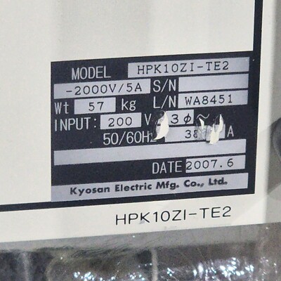 KYOSAN DC POWER SUPPLY HPK10ZI-TE2 TESTED WORKING FREE SHIP | eBay