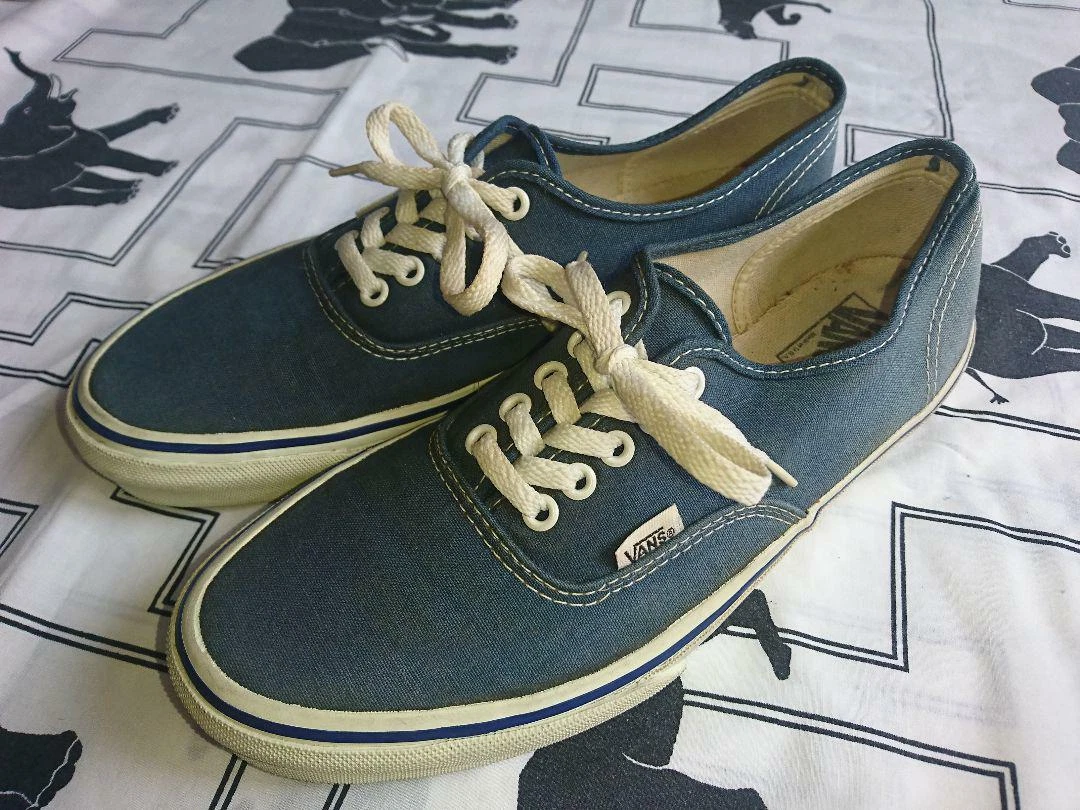 90S Made In Usa Vans Authentic Navy 28Cm Men 10US