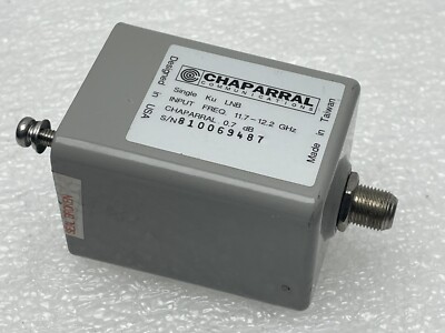 CHAPARRAL COMMUNICATIONS SINGLE KU LNB 11.7-12.2 GHz 0.7 DB FOR SATELLITE
