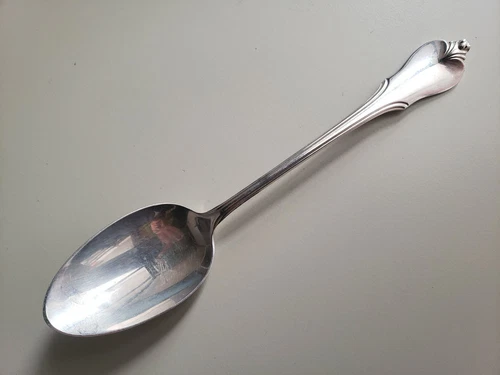 ANTIQUE VINTAGE COLLECTIBLE TEA SPOON 6" WALLACE STERLING SILVER -