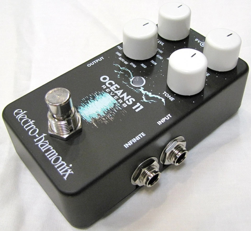 Used Electro-Harmonix EHX Oceans 11 Reverb Guitar Effects Pedal - Image 2 of 3