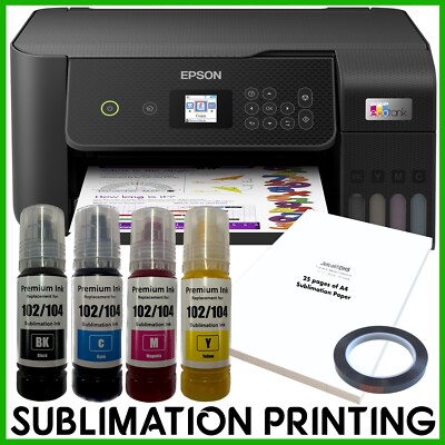 Sublimation Bundle: Epson Tank ET-2870 Drucker + Non-OEM Sublimation Tinte & Papier
