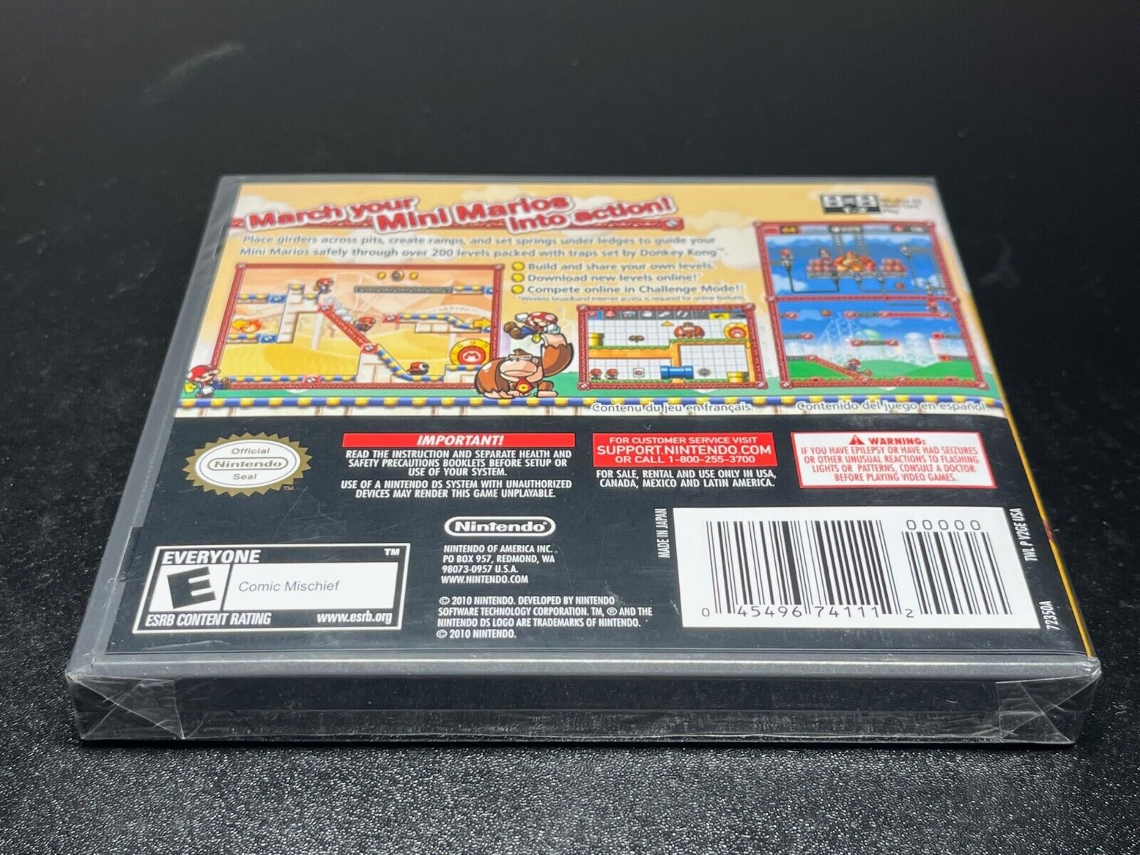 SEALED NEW Mario Vs Donkey Kong Mini Land Mayhem Nintendo DS Personal  Portable Game Cartridge 