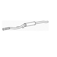 Euroflo EXBM3079 Mittelschalld�mpfer F�r Mini Cabrio 1.6 Benzin 01/2010-08/2010