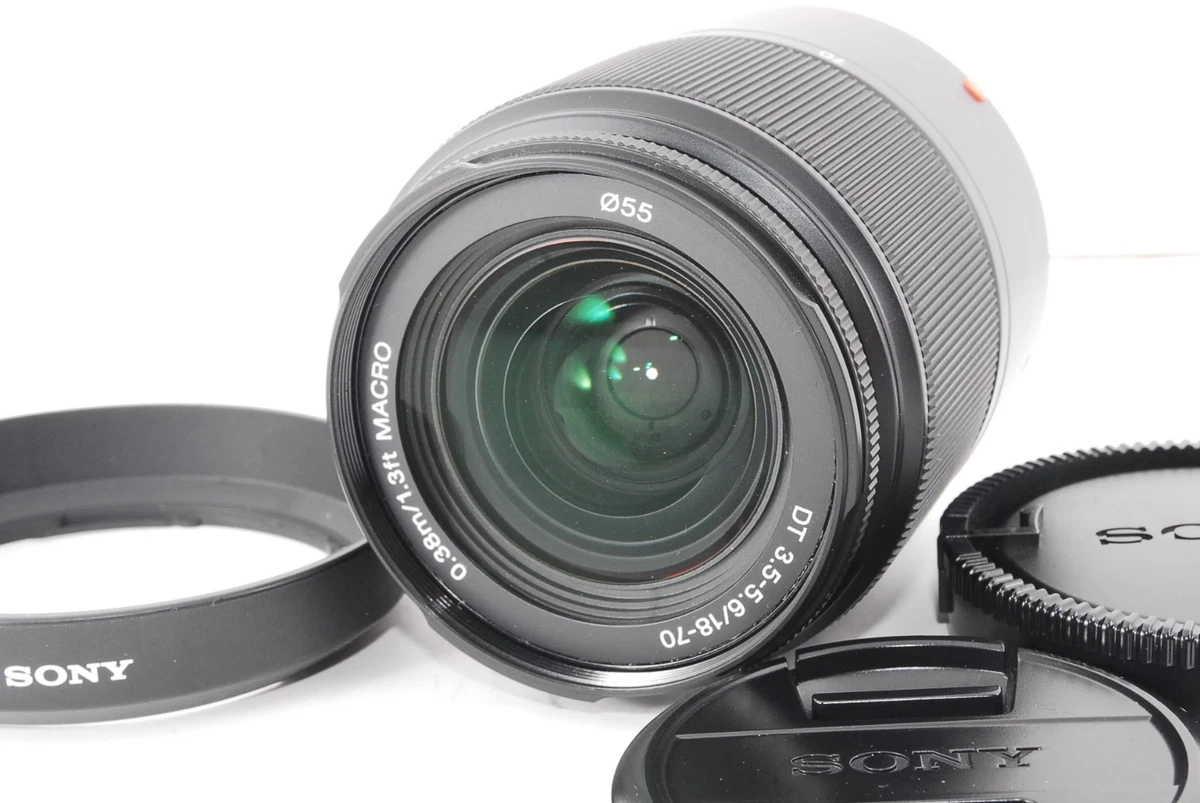 Sony DT 18-70mm f3.5-5.6 SAL1870 Lens for A-mount w/Hood [Near