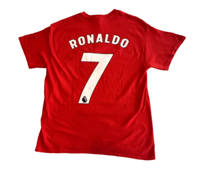 Large Manchester United Team Viewer Ronaldo 7 Red Gildan Soccer