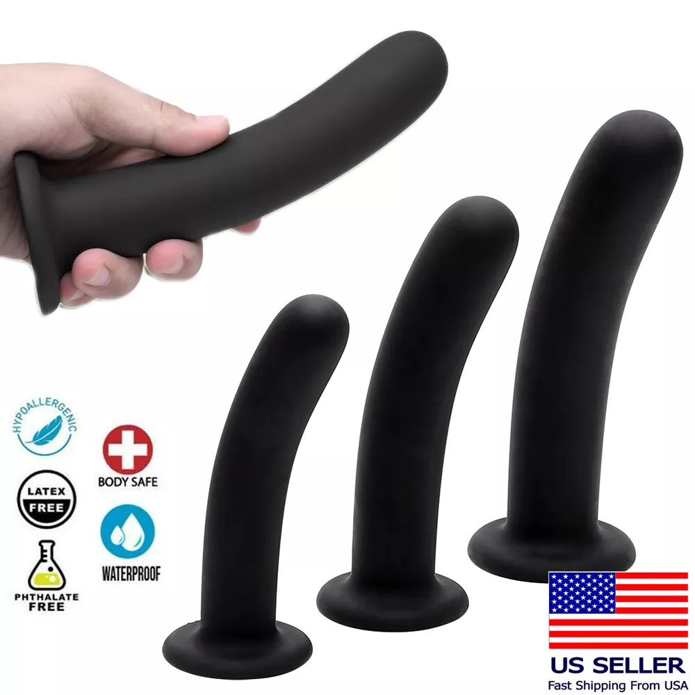 Black Silicone Strap-On Harness Dildo Suction-Cup Prostate Anal Sex Toys USA eBay photo