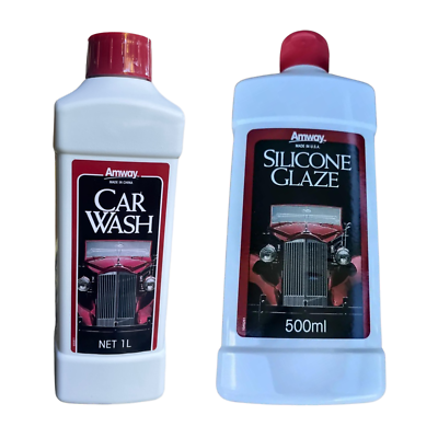 Amway Car Wash 1L & Silicone Glaze Auto Polish 500 ml Car Care Set