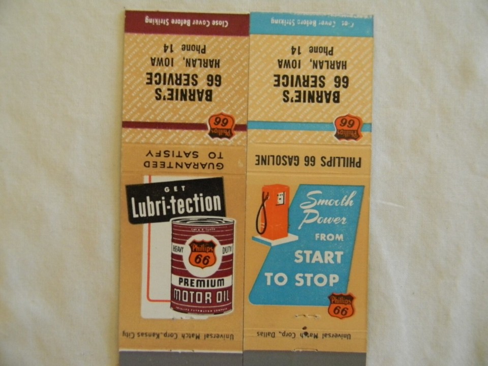 Harlan Iowa automotive Phillips 66 gas service station low 14