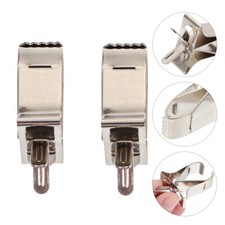 2Pcs Stainless Steel Feeder Birds Food Holders Parrot Bird Cage Feeder