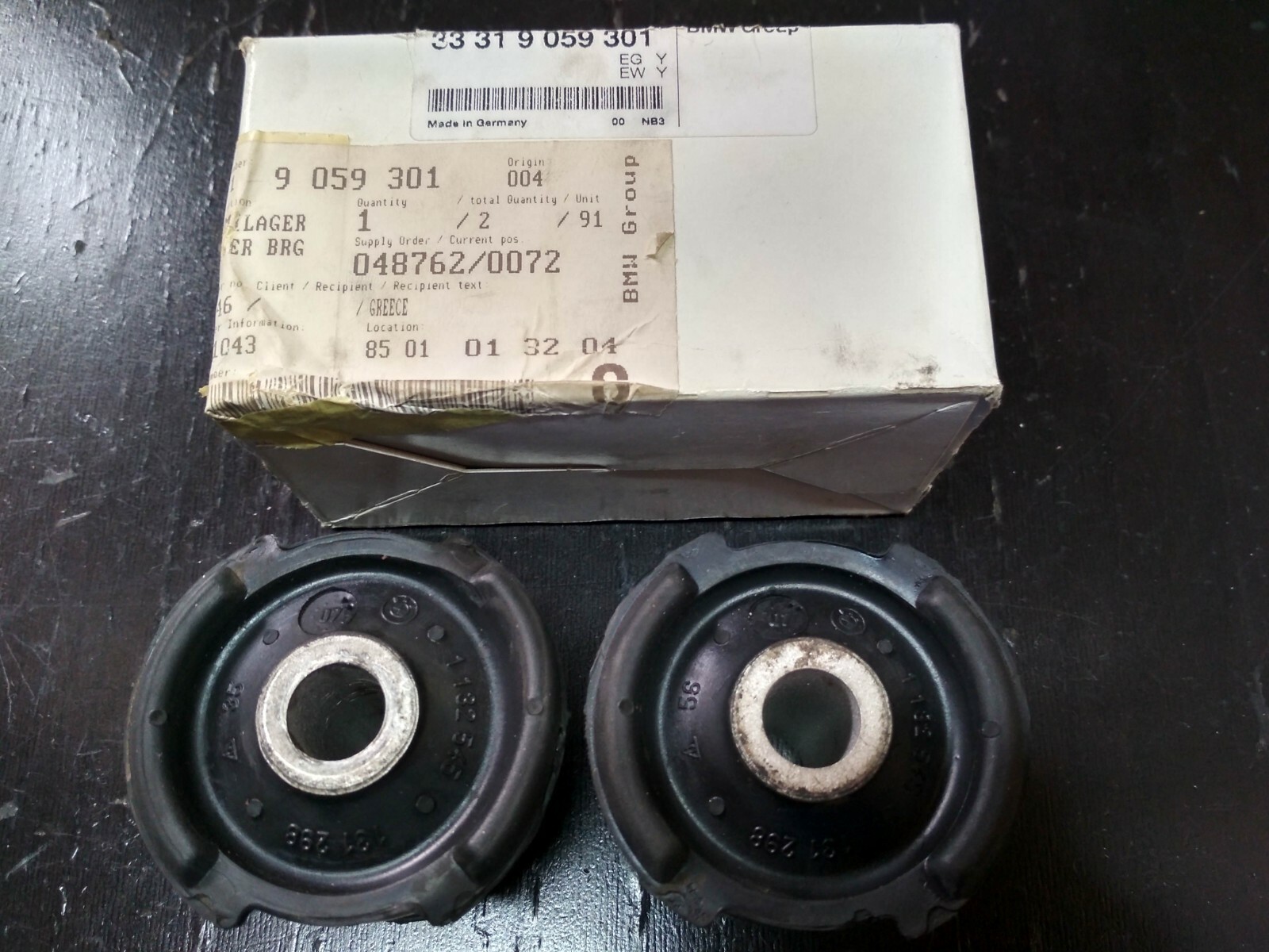 BMW E36 subframe rubber mounting set !NEW! GENUINE 33319059301 | eBay