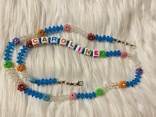 Handmade Beaded Mask Lanyard, Chain Mask Necklace, Mask Holder With Name