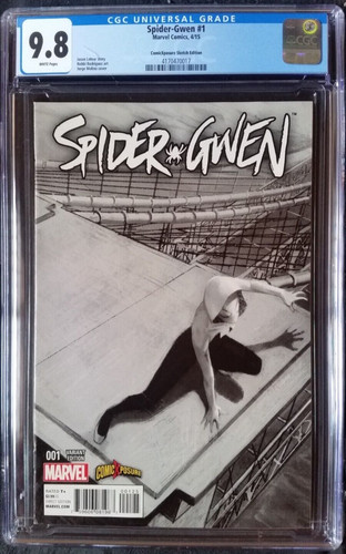 Spider-Gwen (2015 1st Series) #1 Connecting B&W Variant CGC 9.8