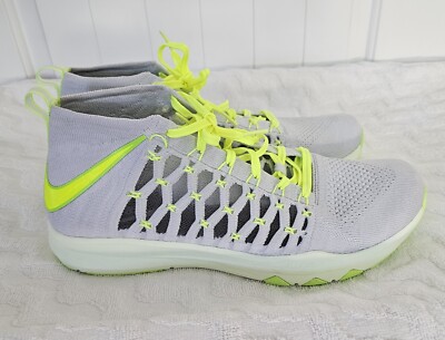 Nike Train Ultrafast Flyknit Grey/Green Men's Size 12
