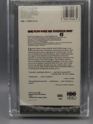 Vtg 1988 One Flew Over The Cuckoo's Nest VHS HBO Movie Watermarks SEALED! Graded - Picture 5 of 7
