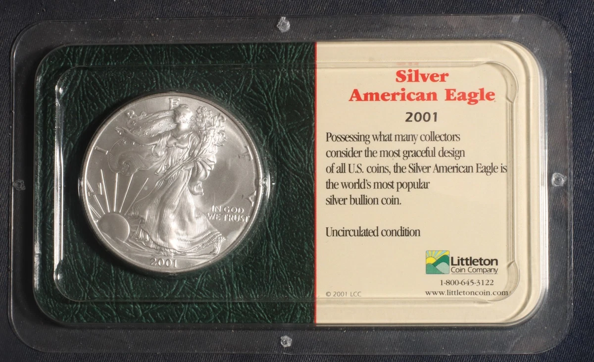 激レア‼️AMERICAN EAGLE 2001年 記念銀貨　アメリカンイーグル American Eagle 2001 Silver Bullion Coins for sale | eBay