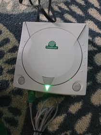 Sega Dreamcast Celtics Themed Green LED Battery MOD W/NBA 2k2 & Green VMU Cont.