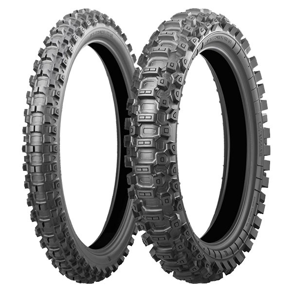 TYRE PAIR BRIDGESTONE 90/100-21 57M + 110/90-19 62M BATTLECROSS X31