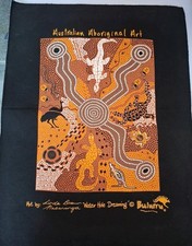 Australia Aboriginal Art Linda Nabanunga Waterhole Dreaming Bulurru Design