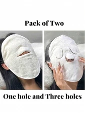 1pc Reusable Hot & Cold Facial Mask - Moisturizing Skin Care Compress For Home