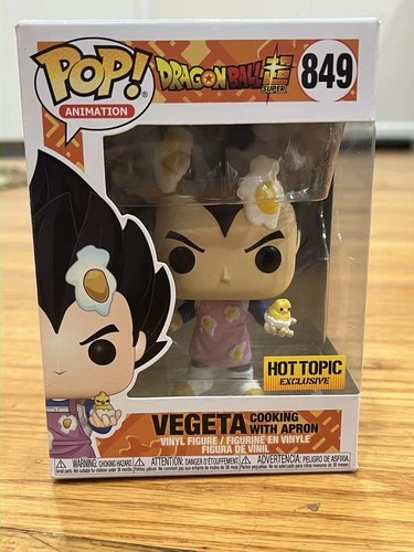 Funko Pop! Vinyl: Dragon Ball- Vegeta Cooking with Apron- HotTopicExclusive #849