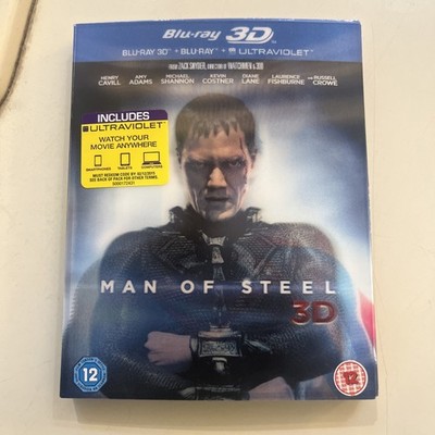 Man of Steel 3d (3D + 2D Blu-ray, 2013) With Lenticular Slipcover Region Free