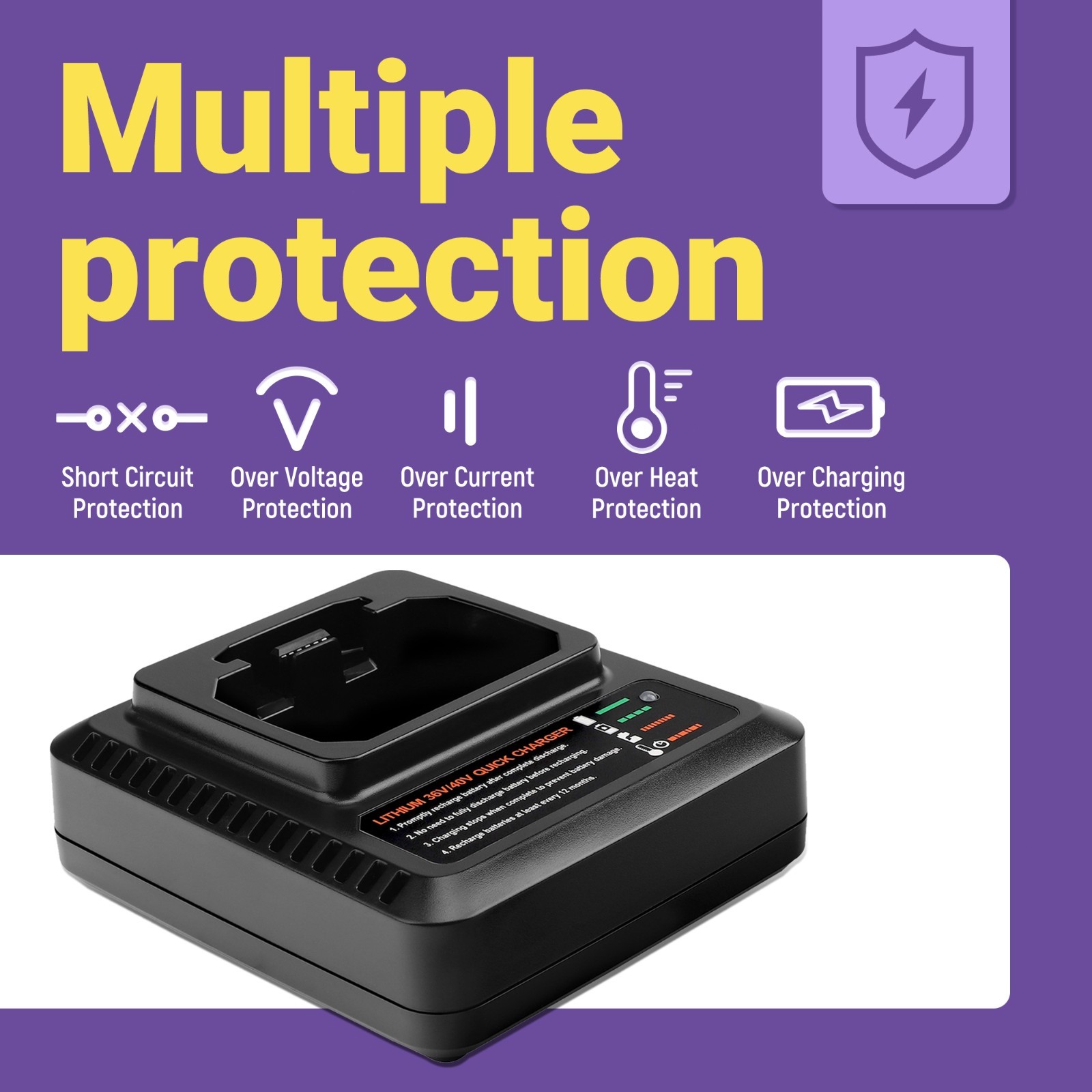 Charger LCS40 for Black and Decker LCS36 LCS1240 LBX3040 LST136 LST136W LBX36