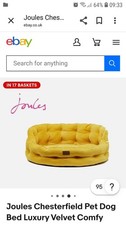 Joules Chesterfield Large Pet Bed - Yellow