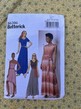 Butterick Sewing Pattern 6206 Misses Petite Dress Belt Size 6 8 10 12 14