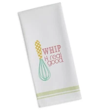 DII Design Imports Kitchen Towel Whip It Real Good Printed Dishtowel