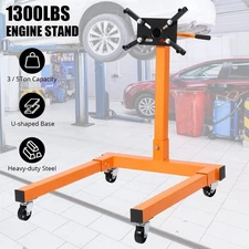 Rotating Engine Stand 750LBS Motor Hoist Dolly 360° Adjust Mounting 4 Arms Red