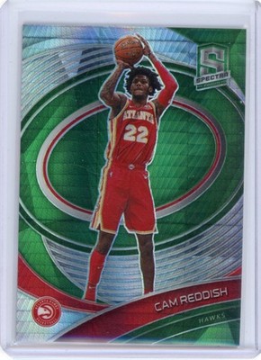Cam Reddish 2020-21 Spectra Asia Green Prizm #100 Atlanta Hawks