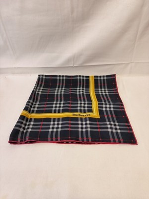 Burberrys Halstuch Navy Kariert | Seiden Halstuch
