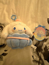 Sanrio Cinnamoroll Cherry Snowcap Plush Stuffed Animal w/ Tag, Blue White