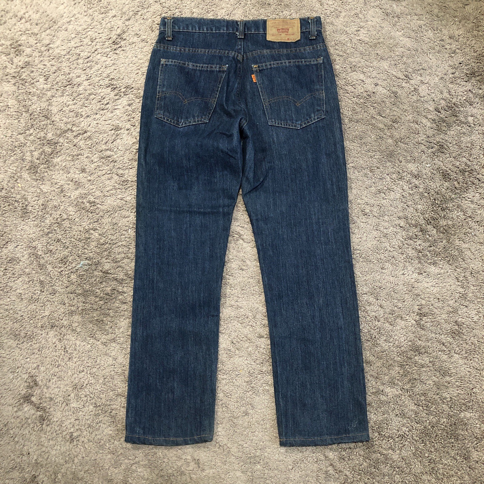 Vintage 70s Levi’s 618 Orange Tab Jeans Size 32x30 Blue Made In USA Straight Leg