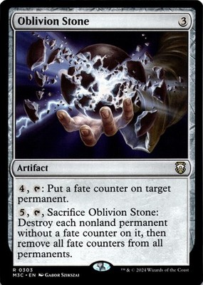 MTG Oblivion Stone NM R 303 Commander: Modern Horizons 3