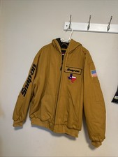 SNAP-ON Hooded TRADITIONAL WORK JACKET Quilted Lined 2XL XXL